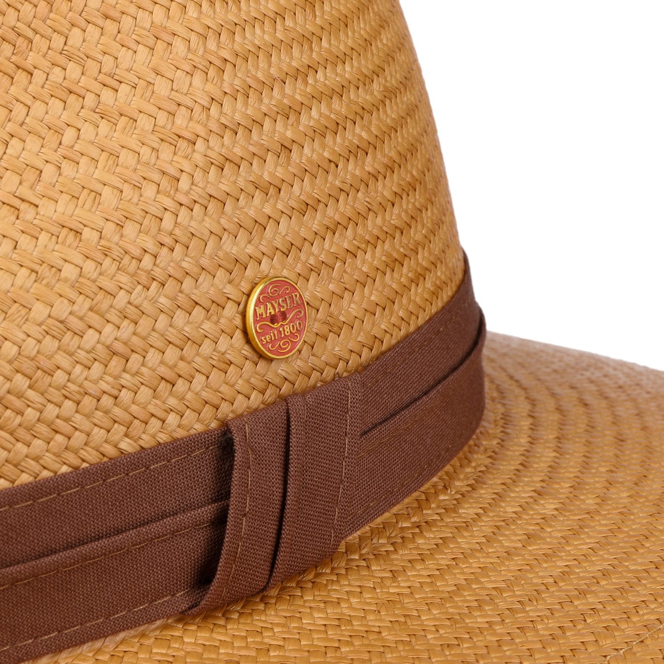 Mayser Gero Panama Hat for Men & Women - Lightweight & Breathable Straw Hat for Summer, Beach, Travel & Outdoor Activities