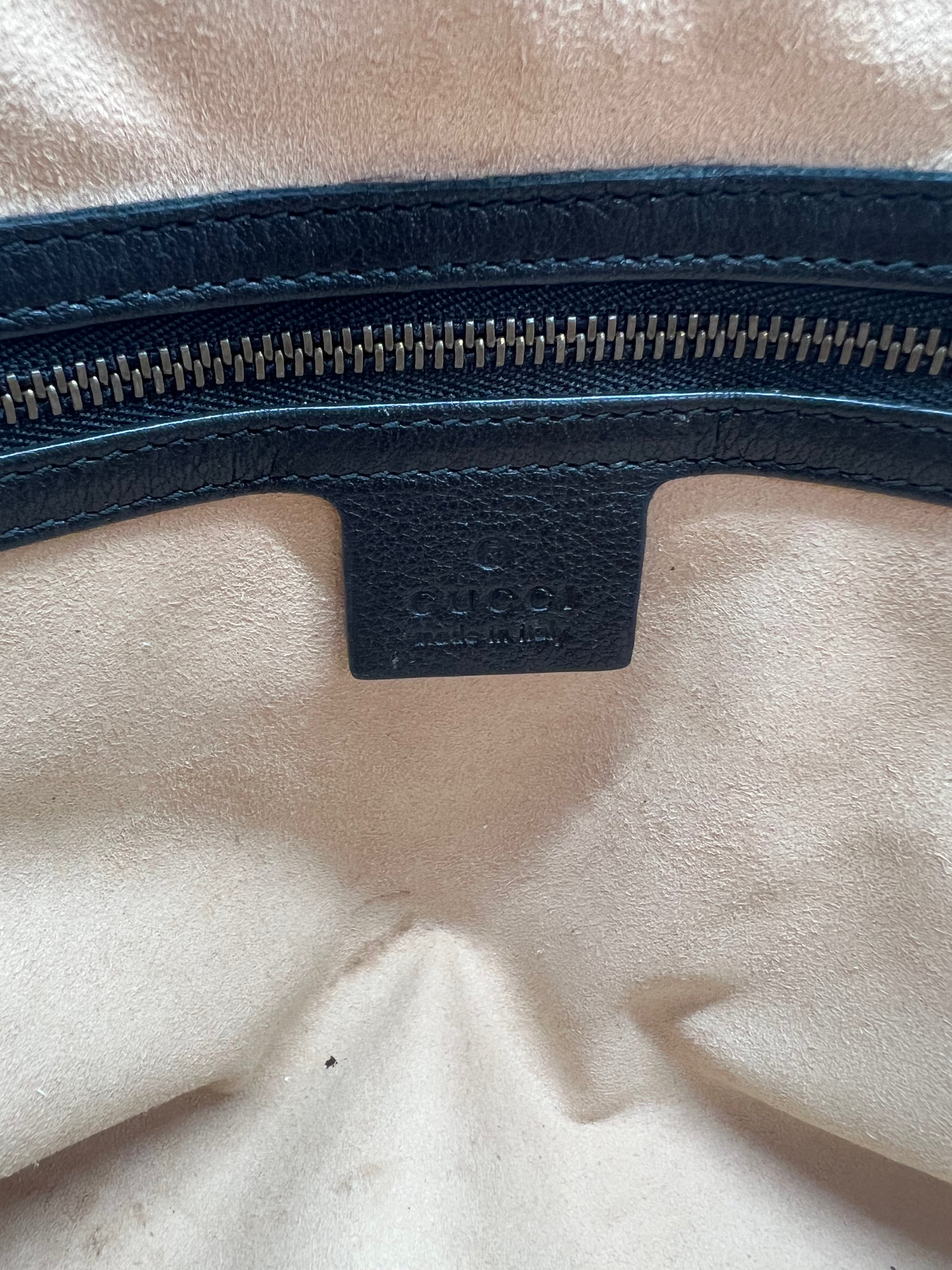 Gucci Black Leather Large Re(Belle) Dome Satchel Bag for Women - Luxury Designer Handbag for Work, Travel & Evening Events