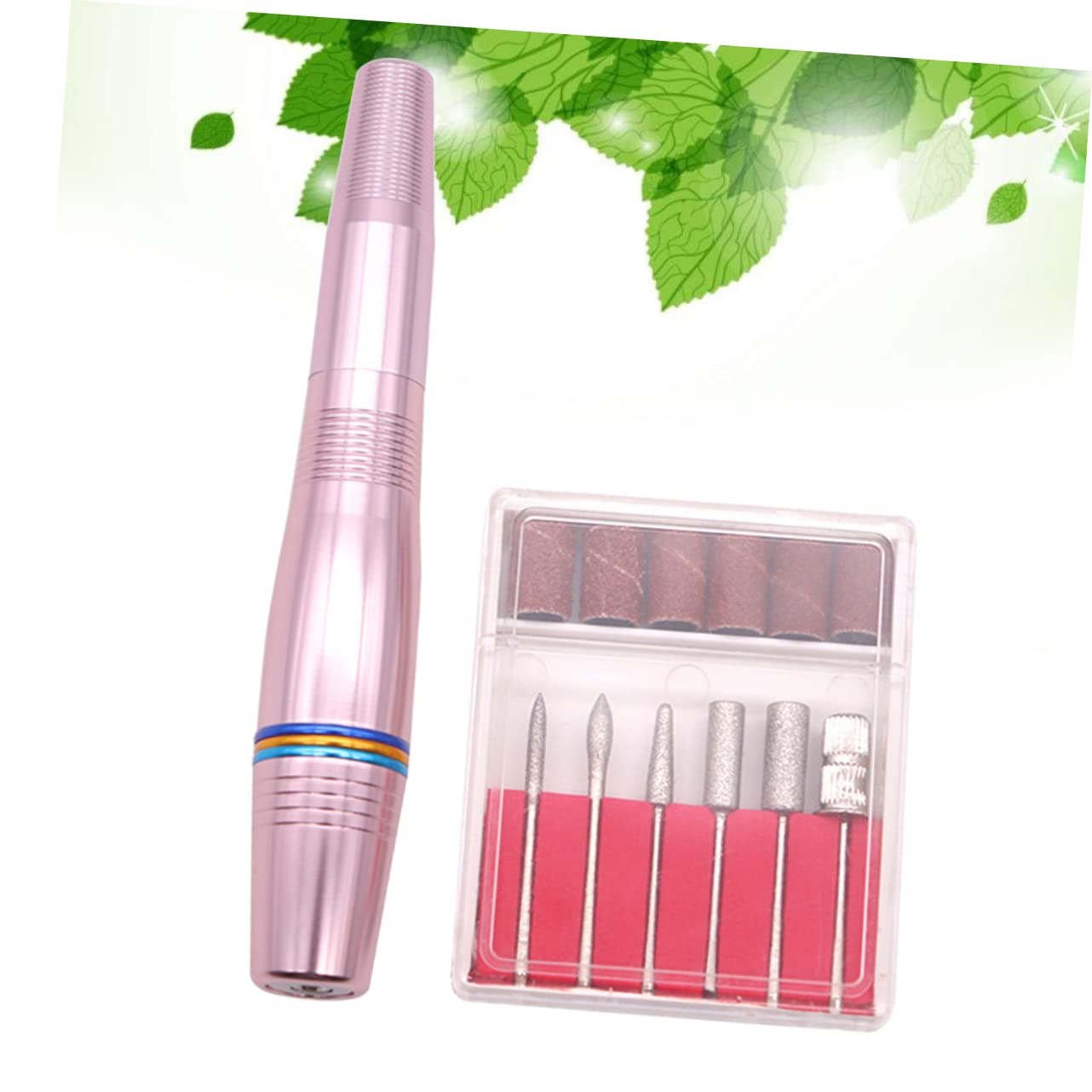 FOMIYES Professional Electric Nail File Kit - Manicure Pedicure Set with Nail Drill, Buffer & Polisher for Home Salon Use (Pink) | Perfect for Nail Art, Acrylics & Gel Extensions | At-Home Nail Care & Professional Salon Results