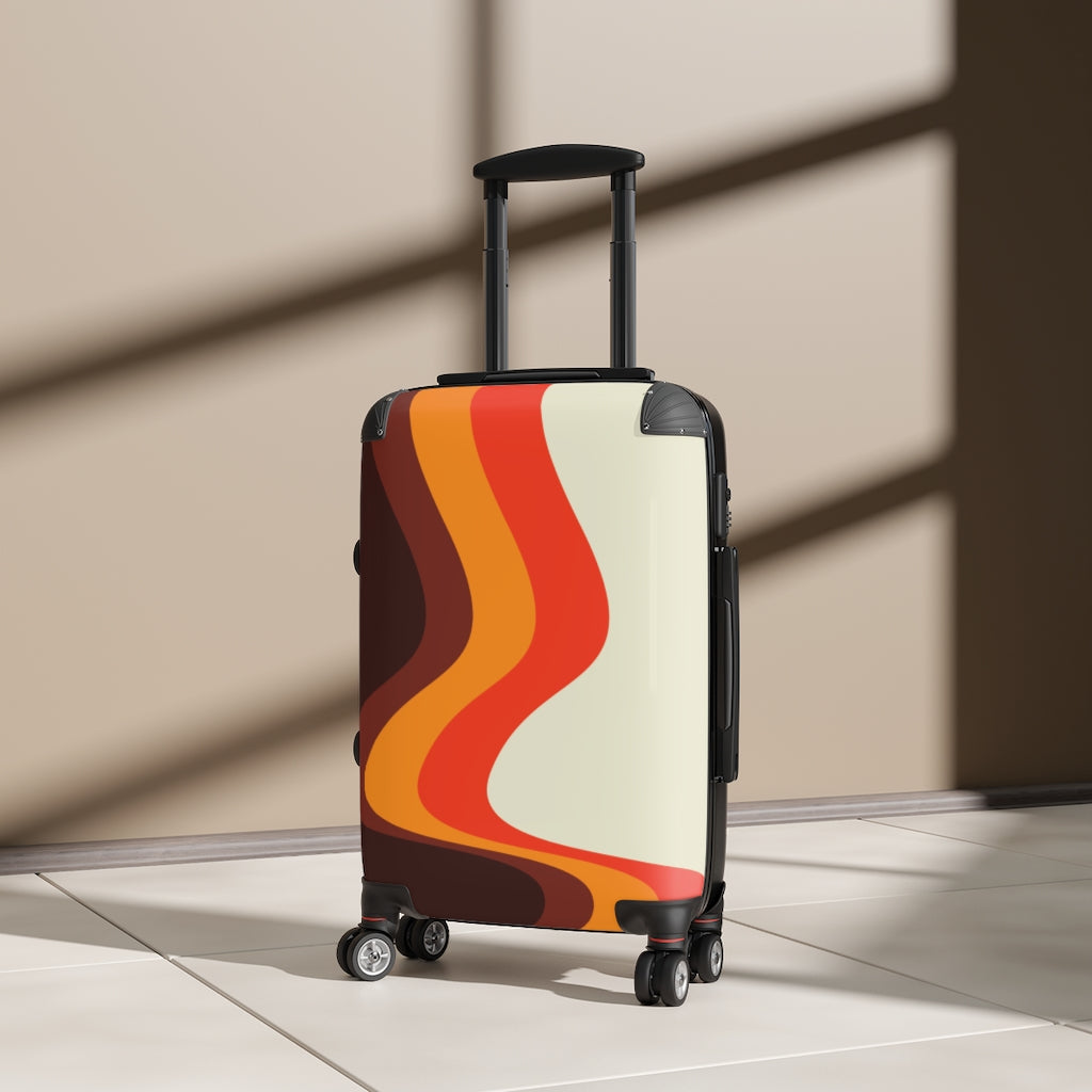 Vintage Style Carry On Suitcase - Retro Cabin Luggage with Wheels for Travel, Business Trips & Weekend Getaways