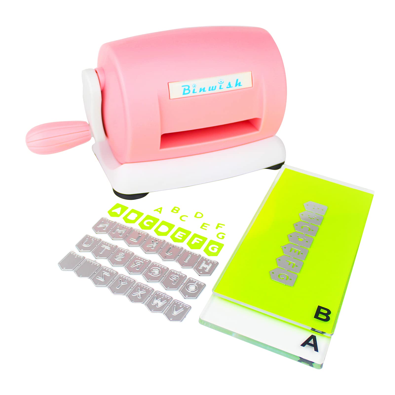 BINWISH Manual Die Cutting Machine for Paper Crafting, Scrapbooking & Card Making - 3.25