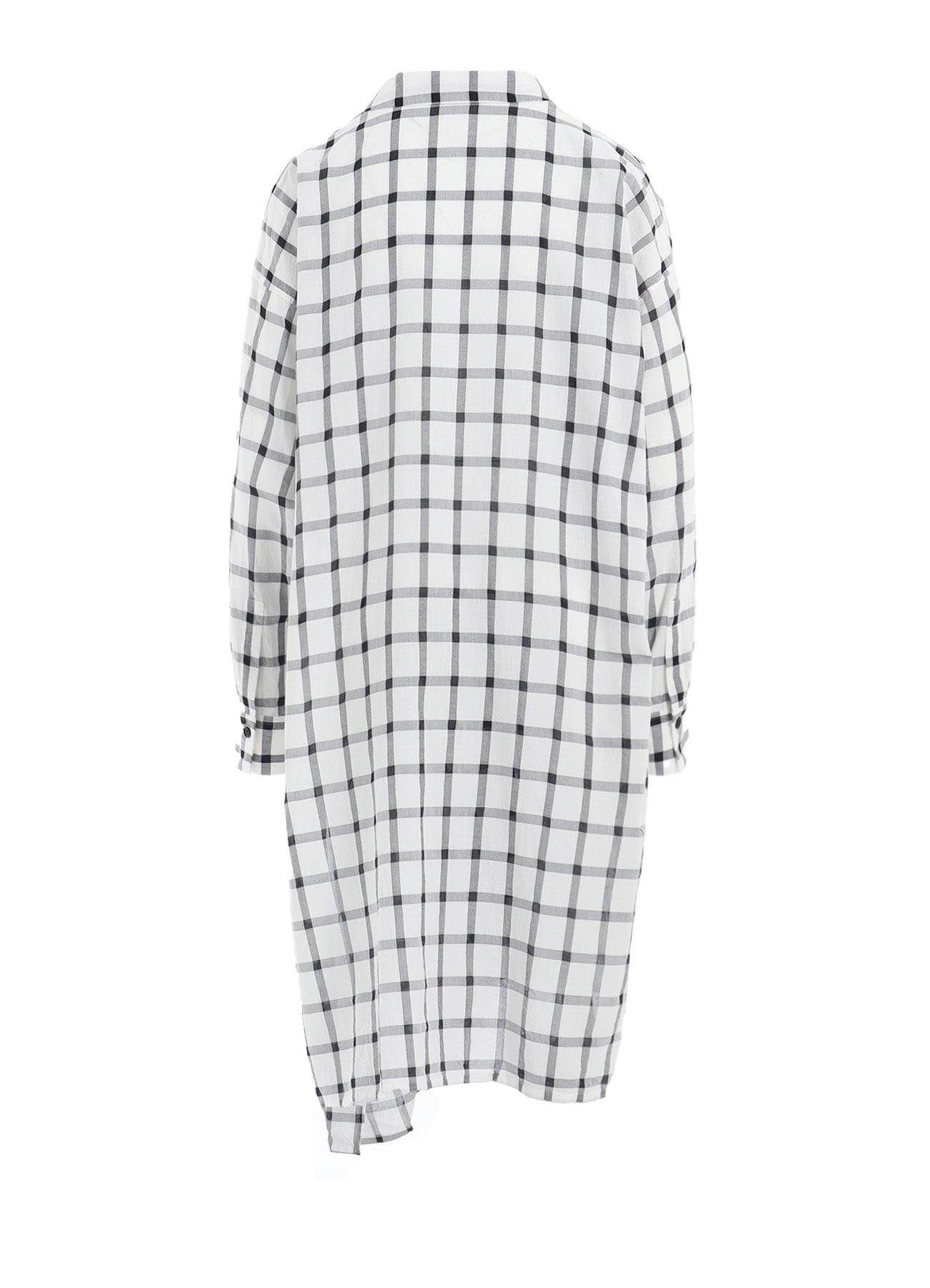 Soft & Breathable Cotton Cupro Plaid Shirt Dress for Women - Stylish Casual & Office Wear - Perfect for Spring, Fall & Layering Outfits