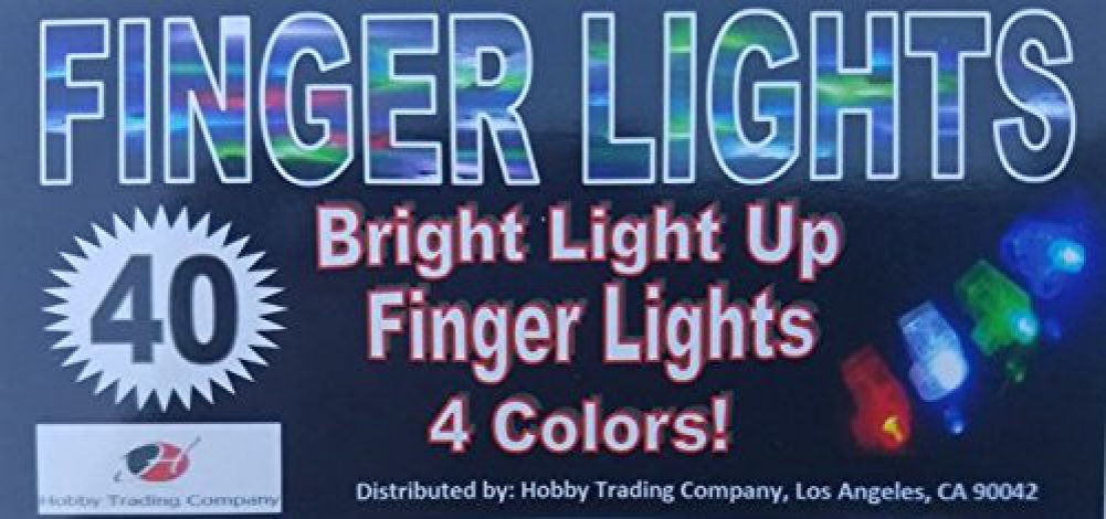40-Piece LED Finger Lights for Raves, Parties & Night Events - Multi-Color Glow Sticks for Concerts, Halloween, Festivals & Dance Performances