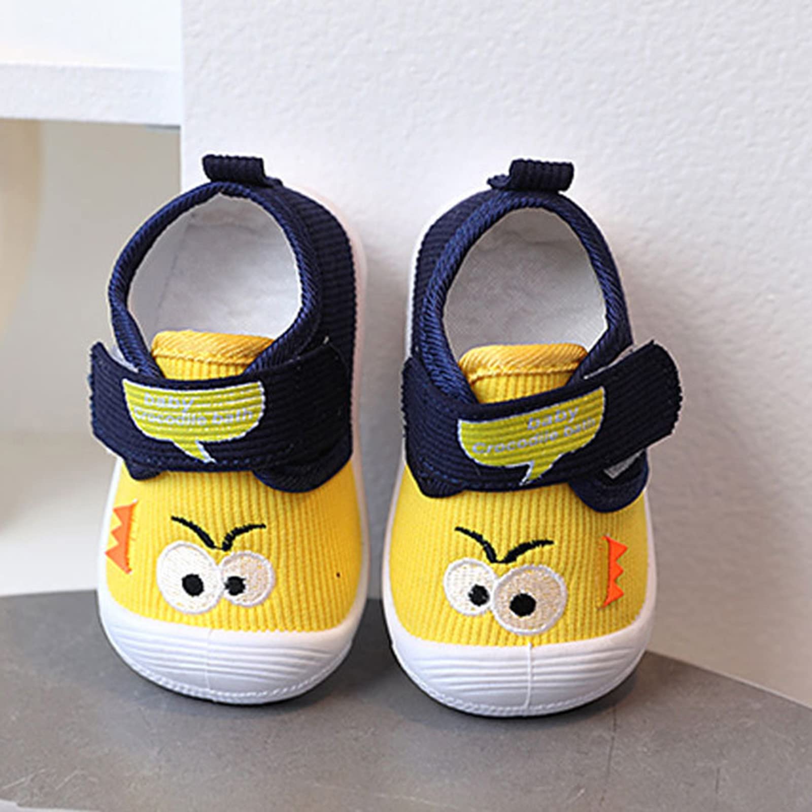 Lisdwde Unisex Kids Sneakers - Lightweight Slip-On Walking Shoes for Toddlers Boys & Girls | Winter Baby Shoes for Playground, School & Outdoor Activities