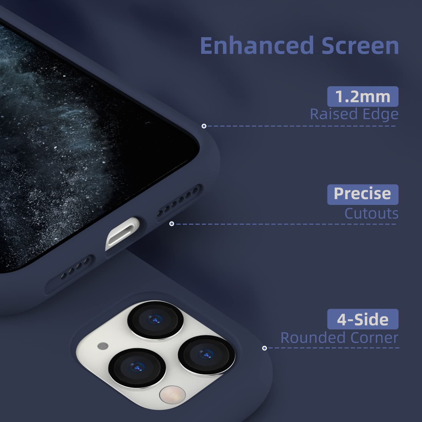 K TOMOTO Shockproof Liquid Silicone Case for iPhone 11 Pro Max (6.5