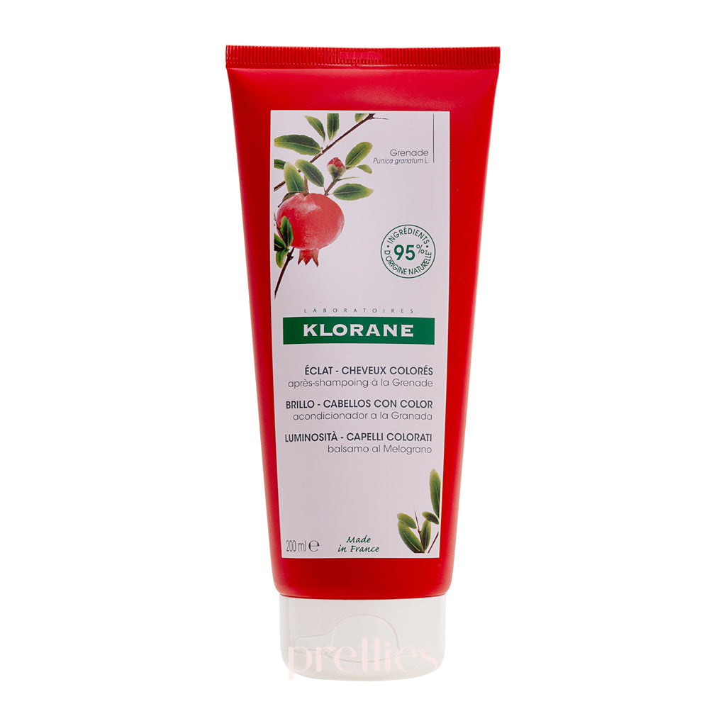 KLORANE Pomegranate Protecting Conditioner 200ml - Hydrating & Nourishing Hair Care for Dry & Damaged Hair - Perfect for Daily Use & Post-Color Treatment