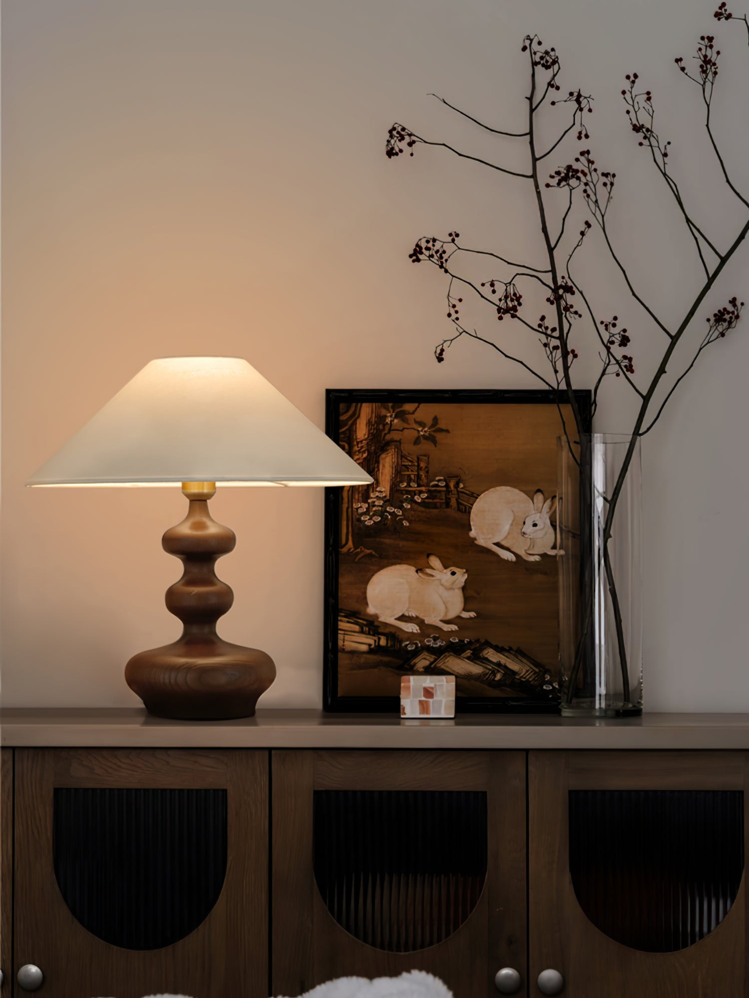 Creative Gourd Table Lamp - Handmade Natural Decorative Lighting for Living Room, Bedroom & Office - Perfect for Cozy Home Decor & Ambient Lighting
