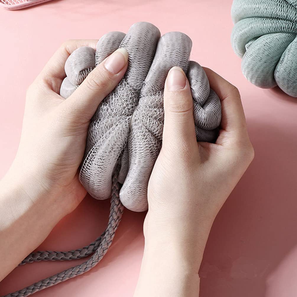 Beaupretty 4pcs Pumpkin Bath Sponges for Kids - Soft Shower Gloves & Body Wash Puff for Gentle Cleaning - Perfect for Bath Time Fun