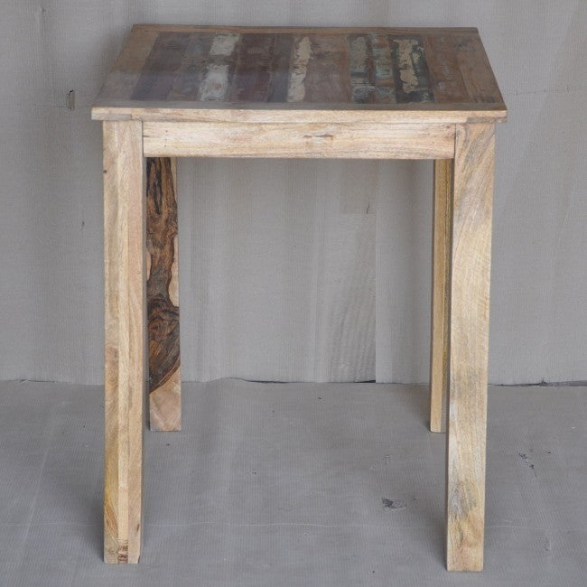 Reclaimed Wood & Mango Wood Square Bar Table - 31.5