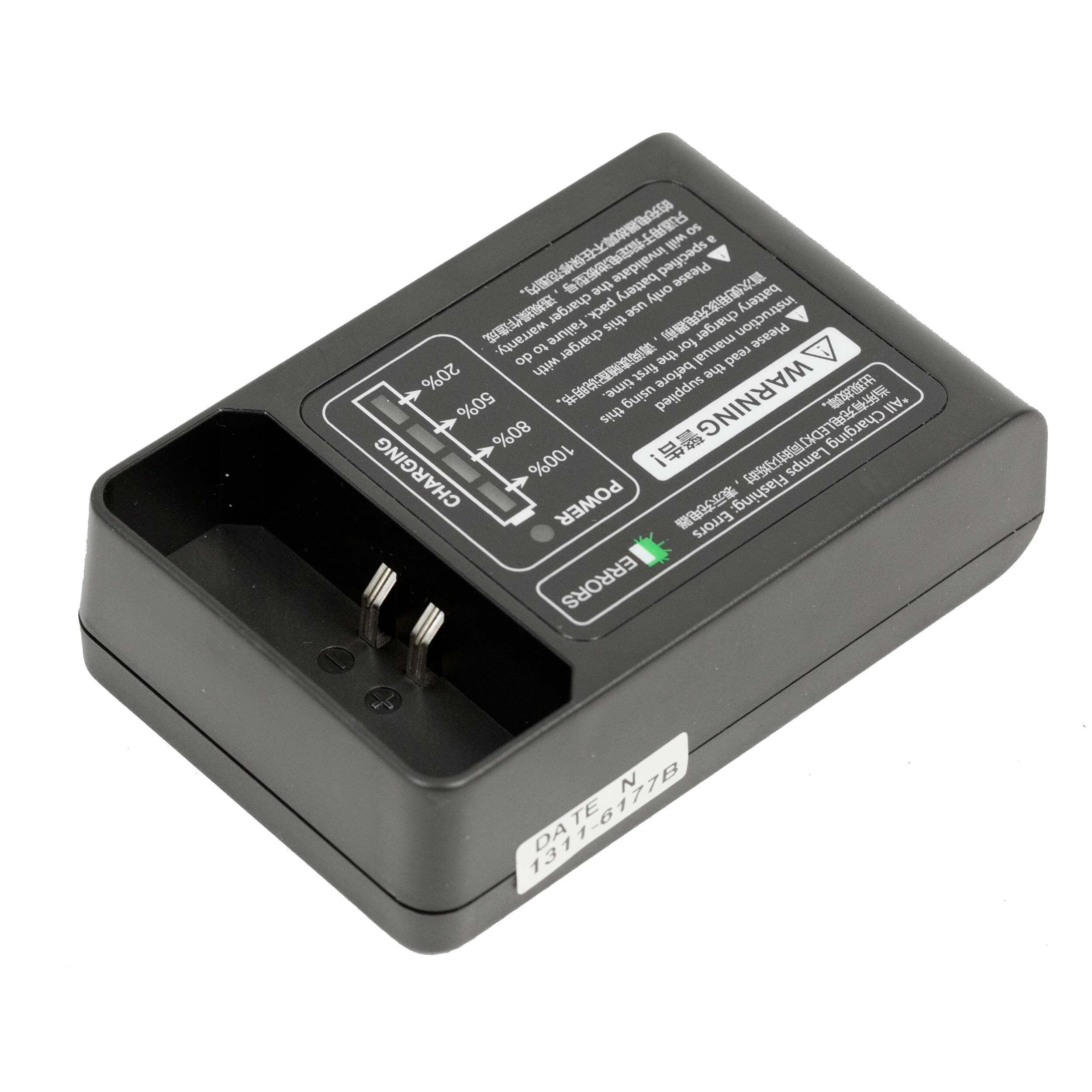 Li-Ion 580 Battery Charger Base for Godox V850II & V860II Speedlite (VC18) - Perfect for Photography, Studio Lighting, and On-Location Shoots