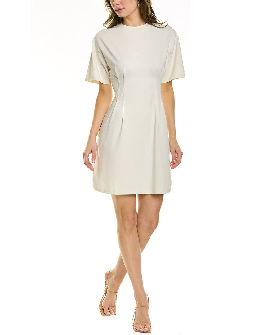 Theory Women's Corset Tee Mini Dress - Slim Fit Stretch Cotton Blend Bodycon Dress for Night Out, Party & Date Night