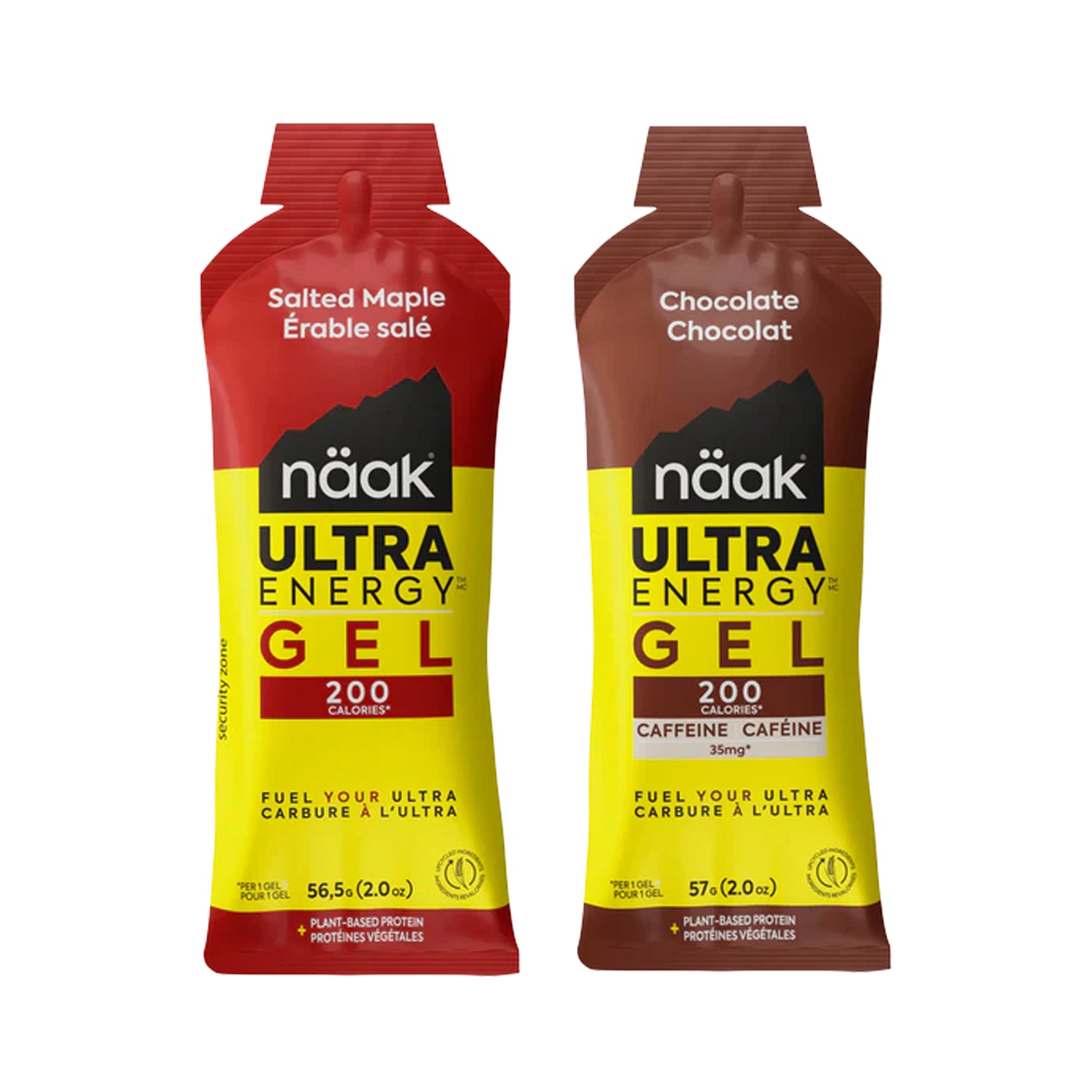 Naak Ultra Energy Gel - Natural Endurance Fuel for Runners, Cyclists & Athletes - Vegan, Gluten-Free & Organic - Perfect for Marathon Training & Long-Distance Sports