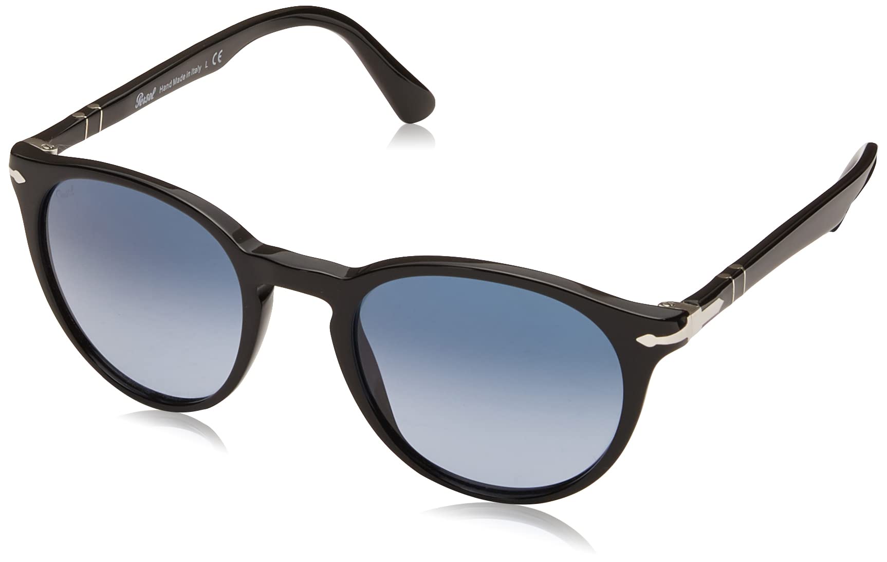 Persol PO3152S Round Sunglasses for Men & Women - Classic Vintage Style UV Protection - Perfect for Driving, Travel & Outdoor Activities