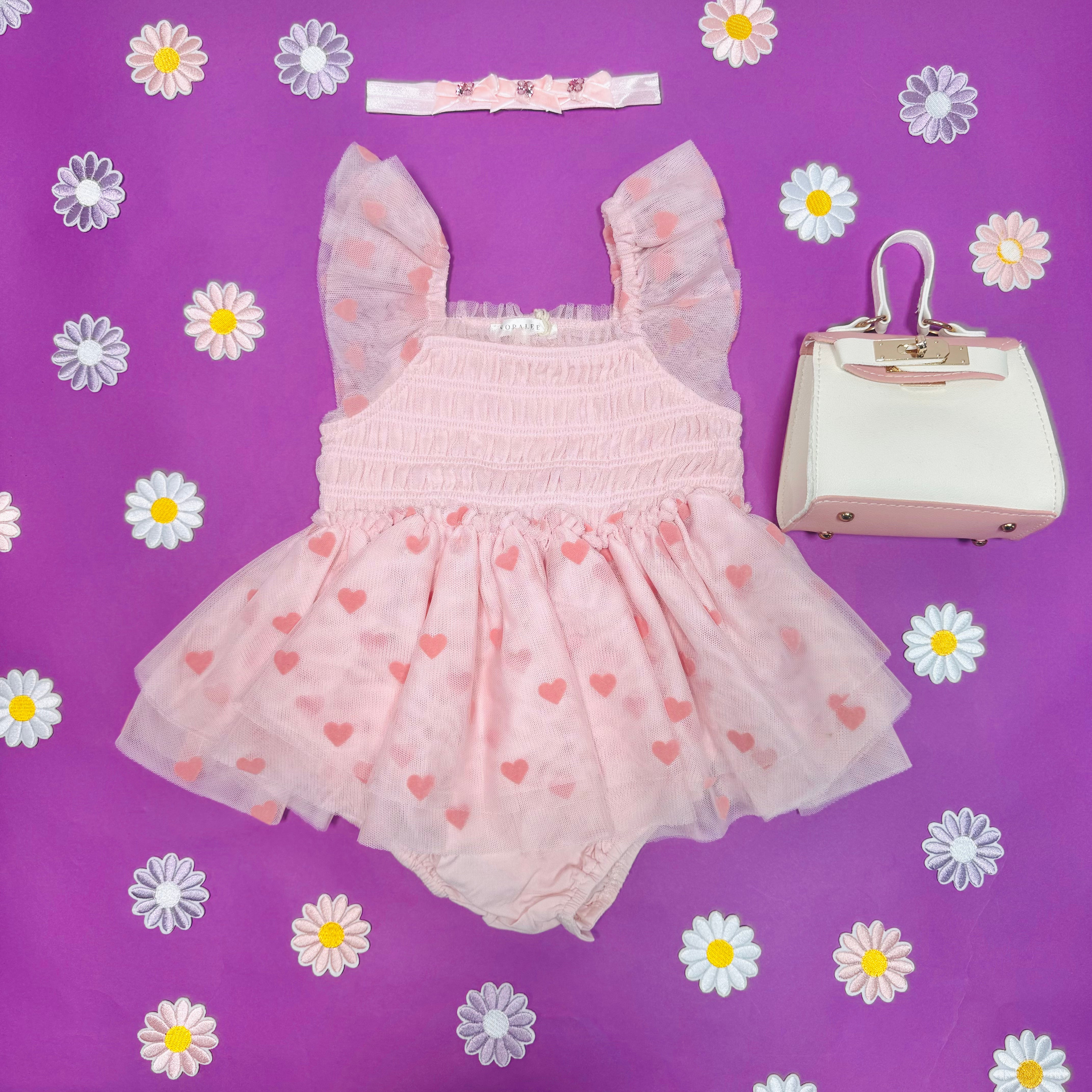 VALENTINA HEARTS TUTU DRESS for Girls - Elegant Ballet Party Dress with Heart Patterns | Perfect for Birthday, Dance Recital & Special Occasions