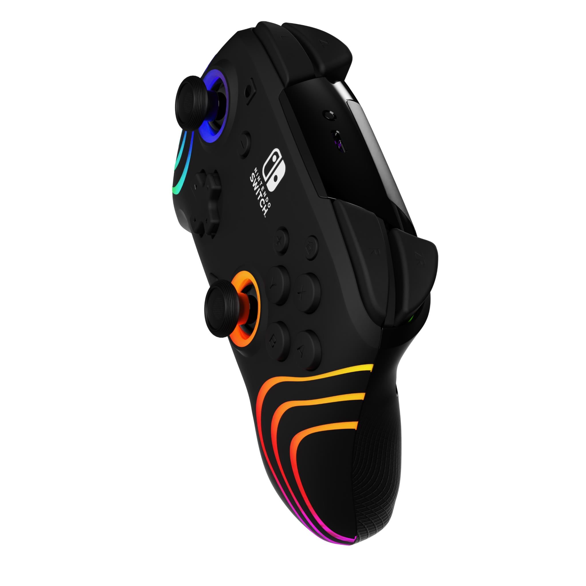 Afterglow Wave Wireless Controller Plus for Nintendo Switch - Ergonomic Gamepad with Motion Controls & Customizable Buttons (Black) - Perfect for Multiplayer Gaming, Party Play & Competitive eSports