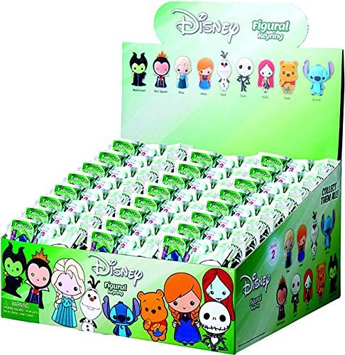Disney Series 2 Mystery Box - 3D Figural Keychain Collection (24 Packs) - Perfect for Disney Fans, Gift Giving & Collectors