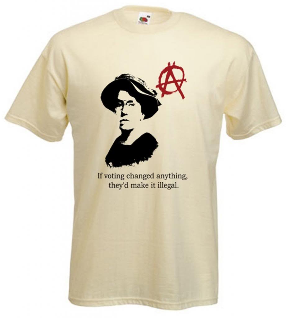 Tribal T-Shirts for Men - Emma Goldman Quote Graphic Tee | Vintage Political Statement Shirt for Casual Wear & Protest Events