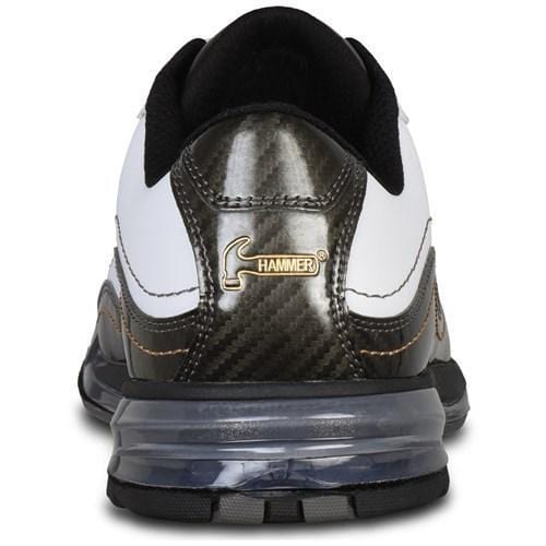 Men's Force White Carbon Right Hand Bowling Shoes - Lightweight & Durable for Competitive Play & League Bowling