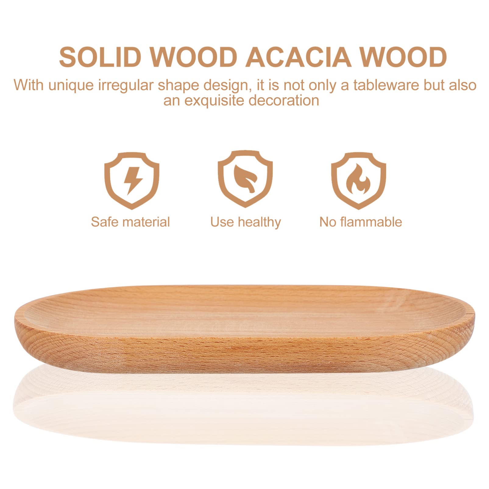 Acacia Wood Serving Tray for Cheese, Snacks & Desserts - Party & Home Decor