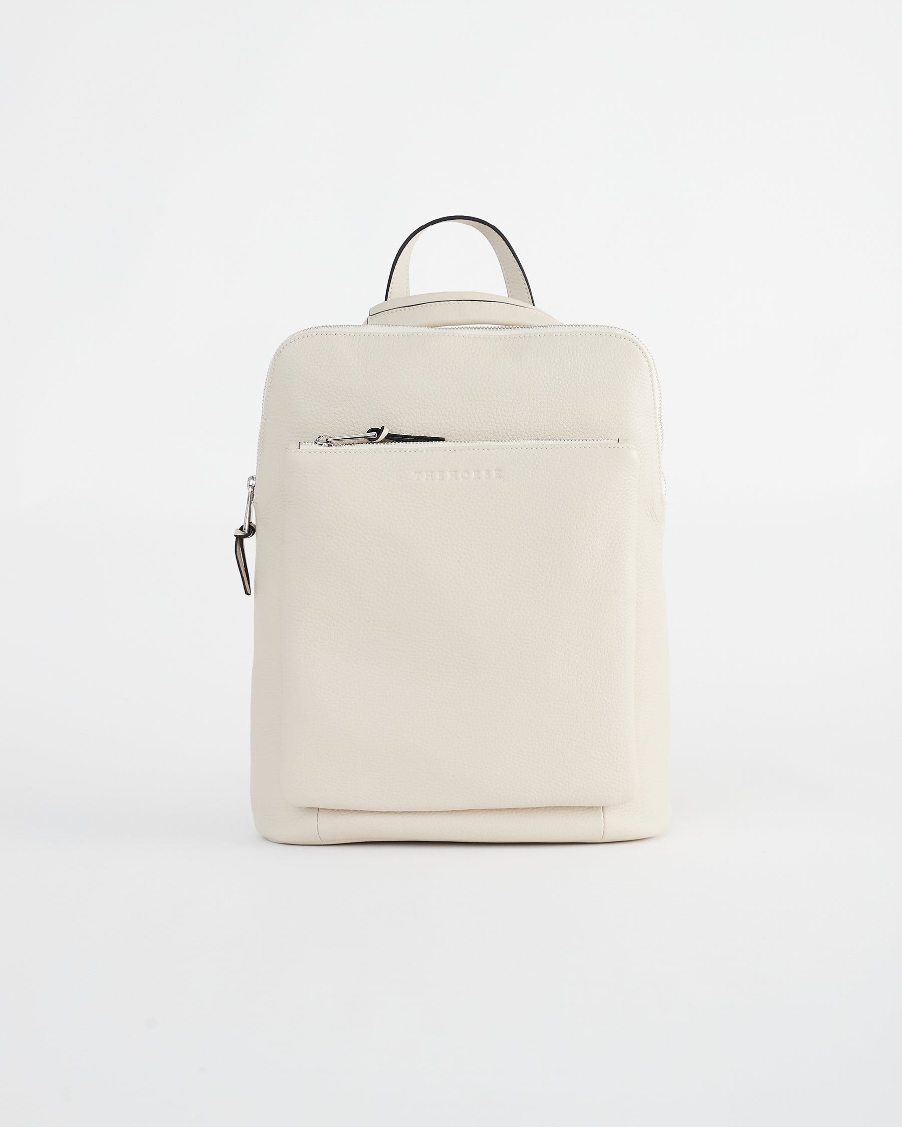 Premium Oat Pebbled Leather Backpack for Men & Women - Stylish & Durable Travel, Work & College Laptop Bag