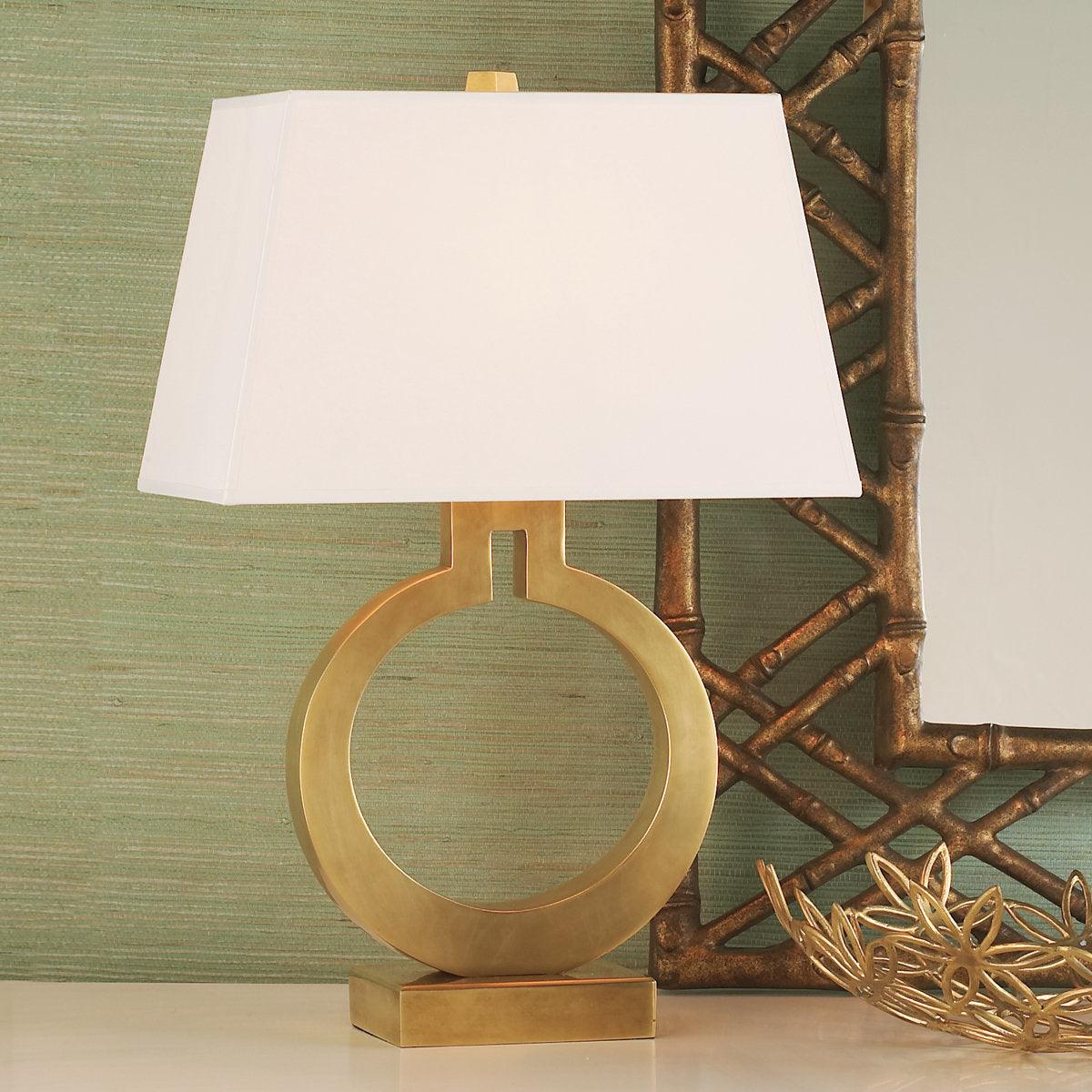 Modern Ring Form Table Lamp - Stylish LED Desk Light for Home Office, Bedroom & Living Room Decor - Perfect for Reading, Working & Ambient Lighting