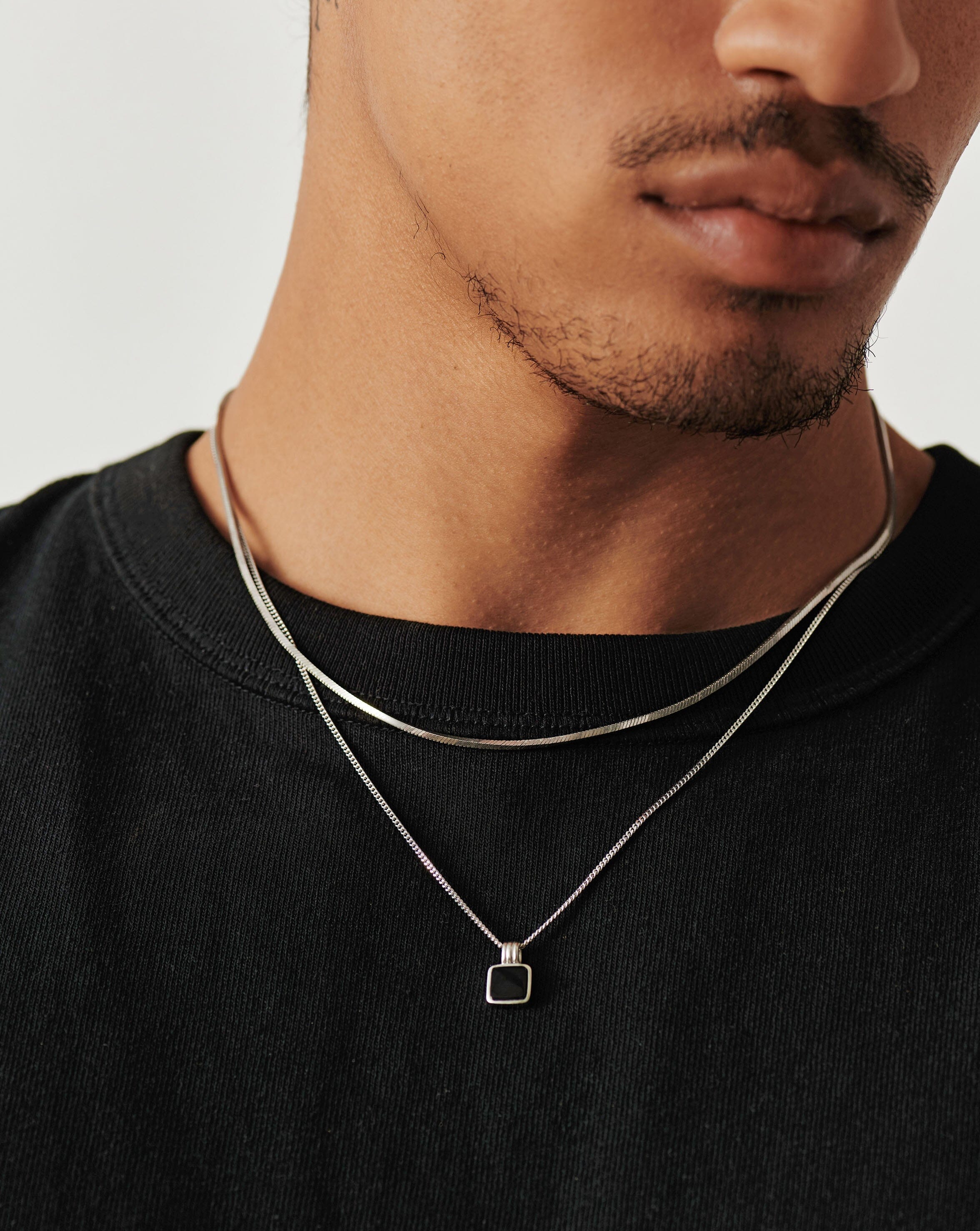 Lucy Williams Medium Square Snake Chain Necklace - Elegant Gold Plated Layering Necklace for Women, Perfect for Everyday Wear, Date Nights & Gift Giving