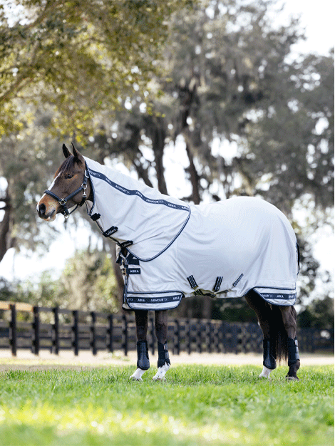 Arika Armour Tek Fly Rug - Lightweight Horse Fly Sheet with UV Protection - Perfect for Riding, Training, and Pasture Use