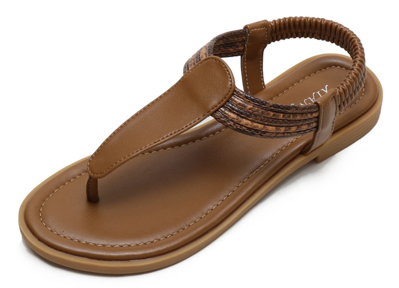 Women's Flat Sandals - Snake Print Bohemian Summer Sandals with Clip On | Comfortable Casual Shoes for Beach, Vacation, Walking | Fashionable Everyday Wear for Dresses, Shorts & Jeans | Perfect for Outdoor Activities, Travel and Summer Outfits | Ideal for Beach Trips, Music Festivals and Casual Date Nights | Great for Poolside Lounging, Shopping Trips and Weekend Getaways | Versatile for Summer Weddings, City Strolls and Tropical Vacations