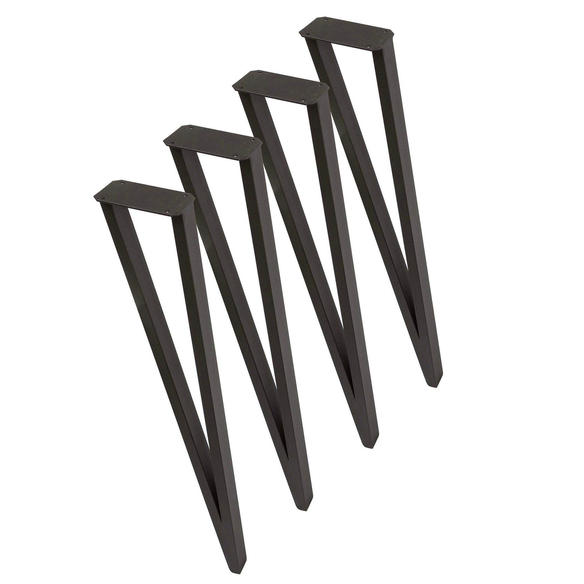 SS2110 Box Corner Dining Table Legs - Set of 4 Heavy Duty Metal Table Legs for Kitchen, Restaurant & Home Furniture - Perfect for DIY Dining Tables, Countertops & Workbenches