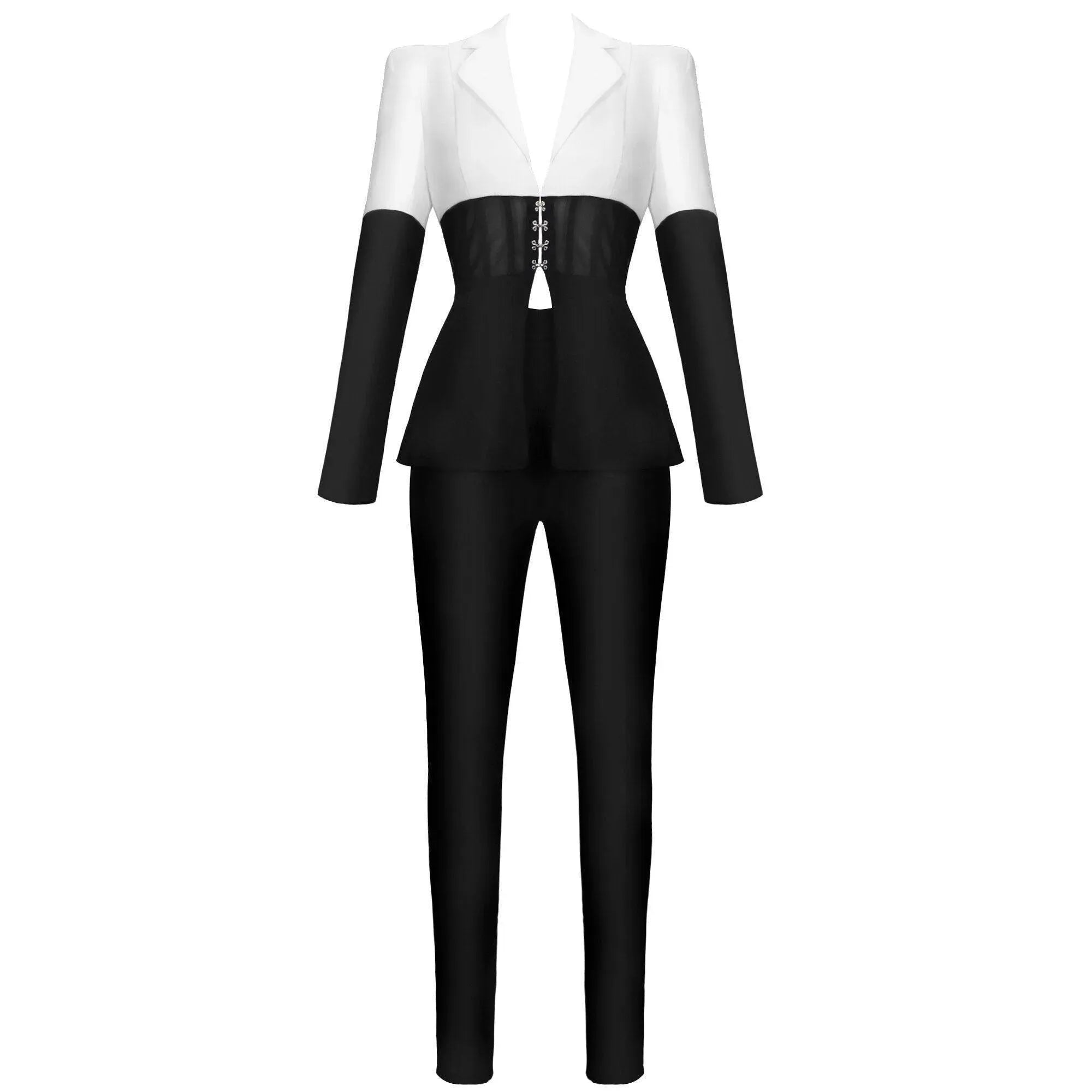 Women's Waist Cincher Pantsuit - Slimming Shapewear Bodysuit for Tummy Control & Hourglass Figure | Perfect for Work, Evening Outfits & Special Occasions