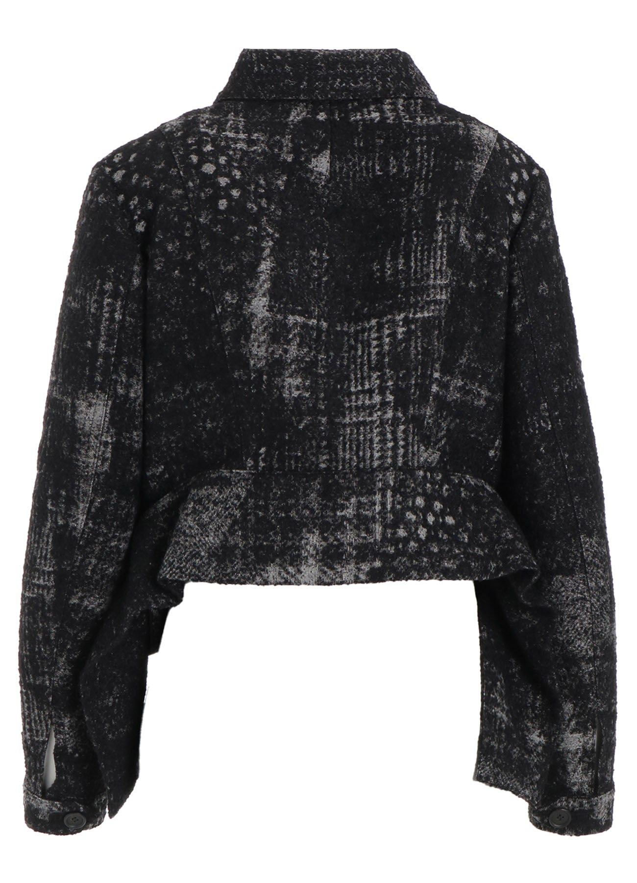 Check Jacquard Box Short Jacket for Women - Stylish Casual Outerwear for Fall & Winter | Perfect for Office, Date Night & Travel
