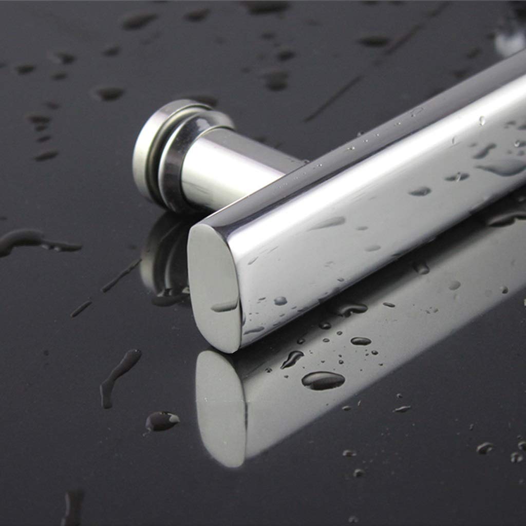 Chrome Shower Door Handle 400mm - Push Pull Bar for Glass & Bathroom Doors