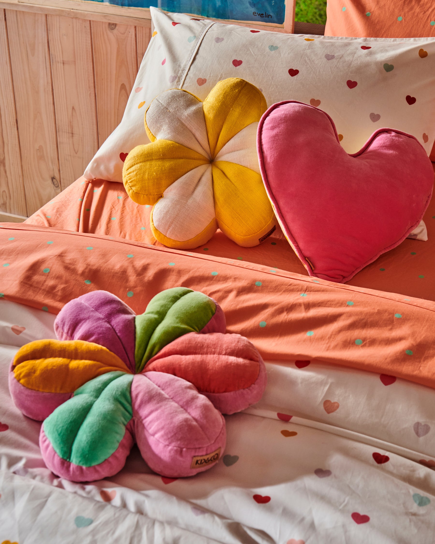 I Heart You Organic Cotton Pillowcases - Soft & Hypoallergenic Bedding Set for Couples, Eco-Friendly Home Decor - Perfect for Valentine's Day Gifts & Romantic Bedroom