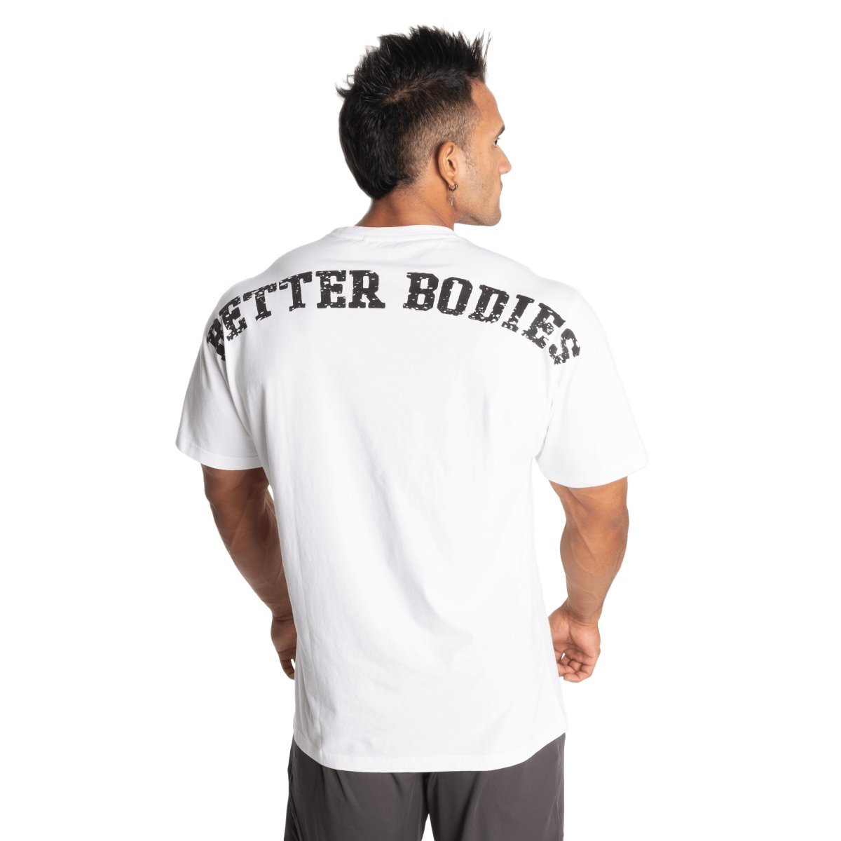 Better Bodies Union Original Tee - Premium Cotton Men's T-Shirt in White | Casual Wear, Street Style & Everyday Comfort