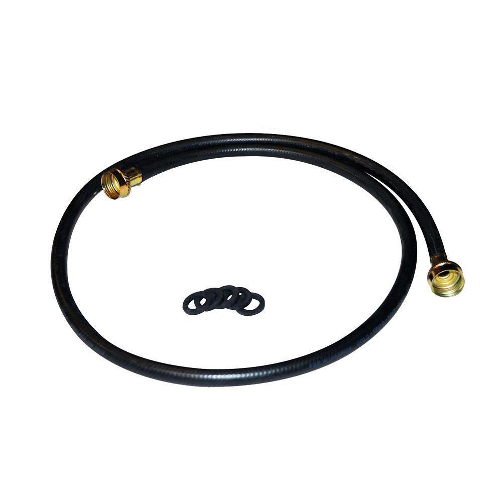 Amana W10782875 Washer Fill Hose Replacement - 4ft Washing Machine Water Supply Line with Brass Connectors for Amana, Maytag, Whirlpool Washers - Perfect for Laundry Room Repairs & Appliance Maintenance