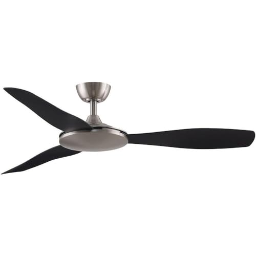 Brushed Nickel with Black Blades