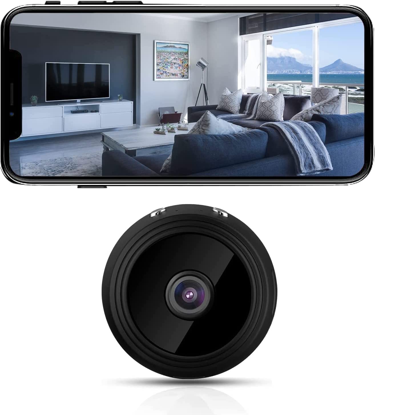 Best Hidden Cameras & Nanny Cams - 1080P HD WiFi Spy Camera with Motion Detection & Night Vision - Wireless Surveillance Camera for Home, Office & Car Security - Mini Hidden Camera for Indoor/Outdoor Monitoring