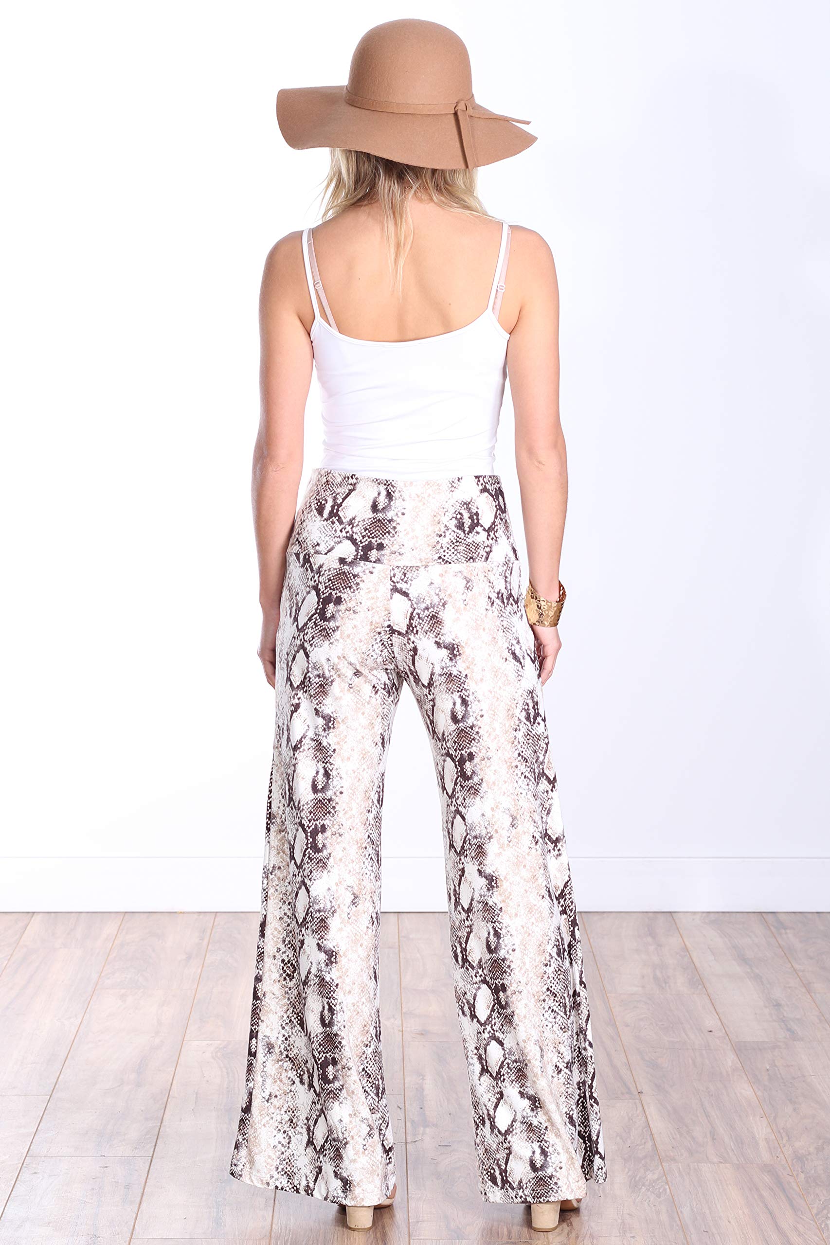 Popana Women's Palazzo Pants - Casual Summer Wide Leg Beach Pants - Plus Size Comfort - Made in USA - Perfect for Vacation, Yoga & Boho Fashion