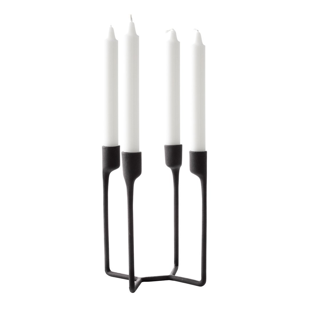 Heima 4 Armed Candle Holder Set of 4 - Elegant Home Decor for Dining Table, Wedding Centerpiece & Church Altar Decorations