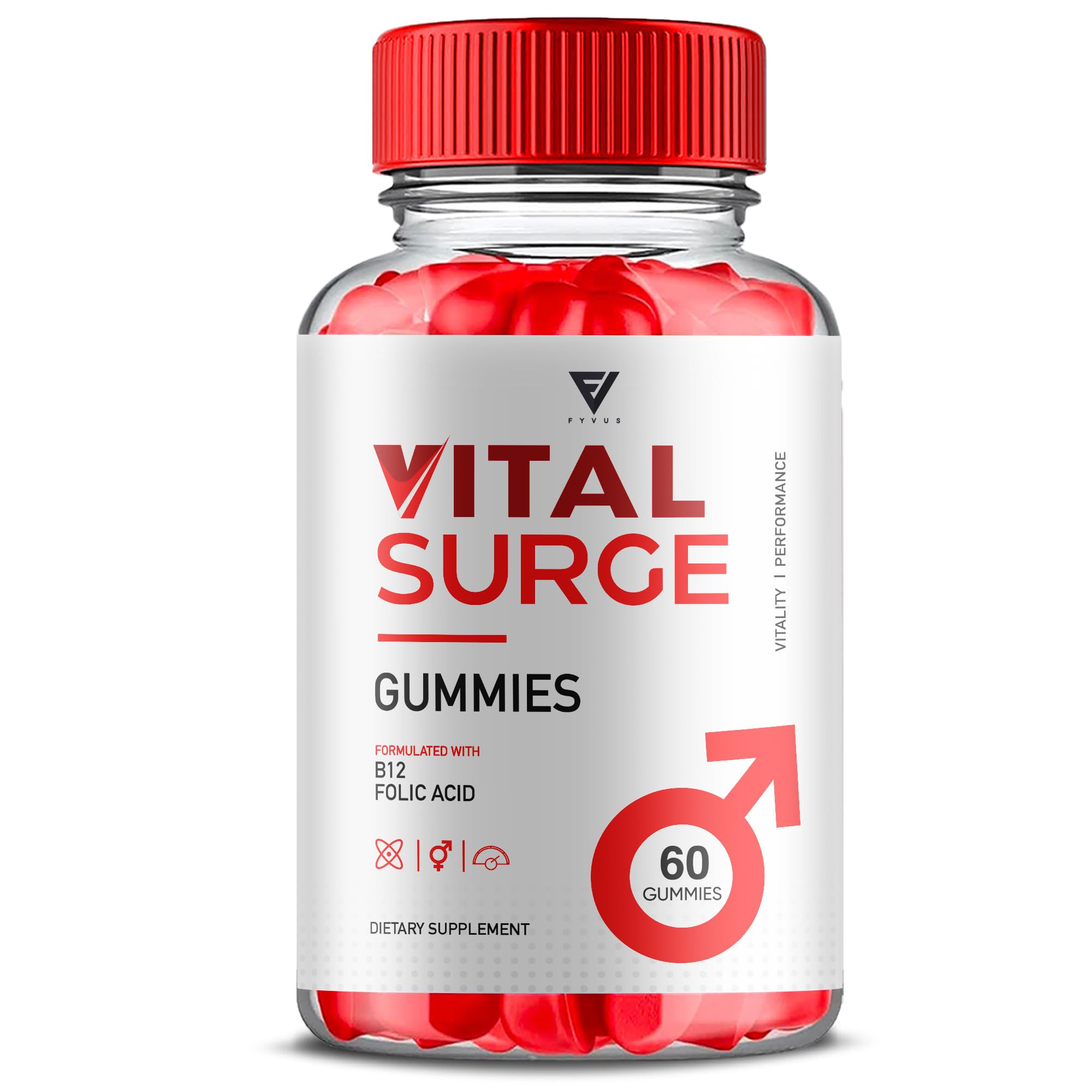 Vital Surge Max Strength Vitamin Gummies - 60 Count Advanced Health & Wellness Supplement for Immune Support, Energy Boost & Daily Nutrition | Perfect for Busy Professionals, Travel & On-the-Go Lifestyle