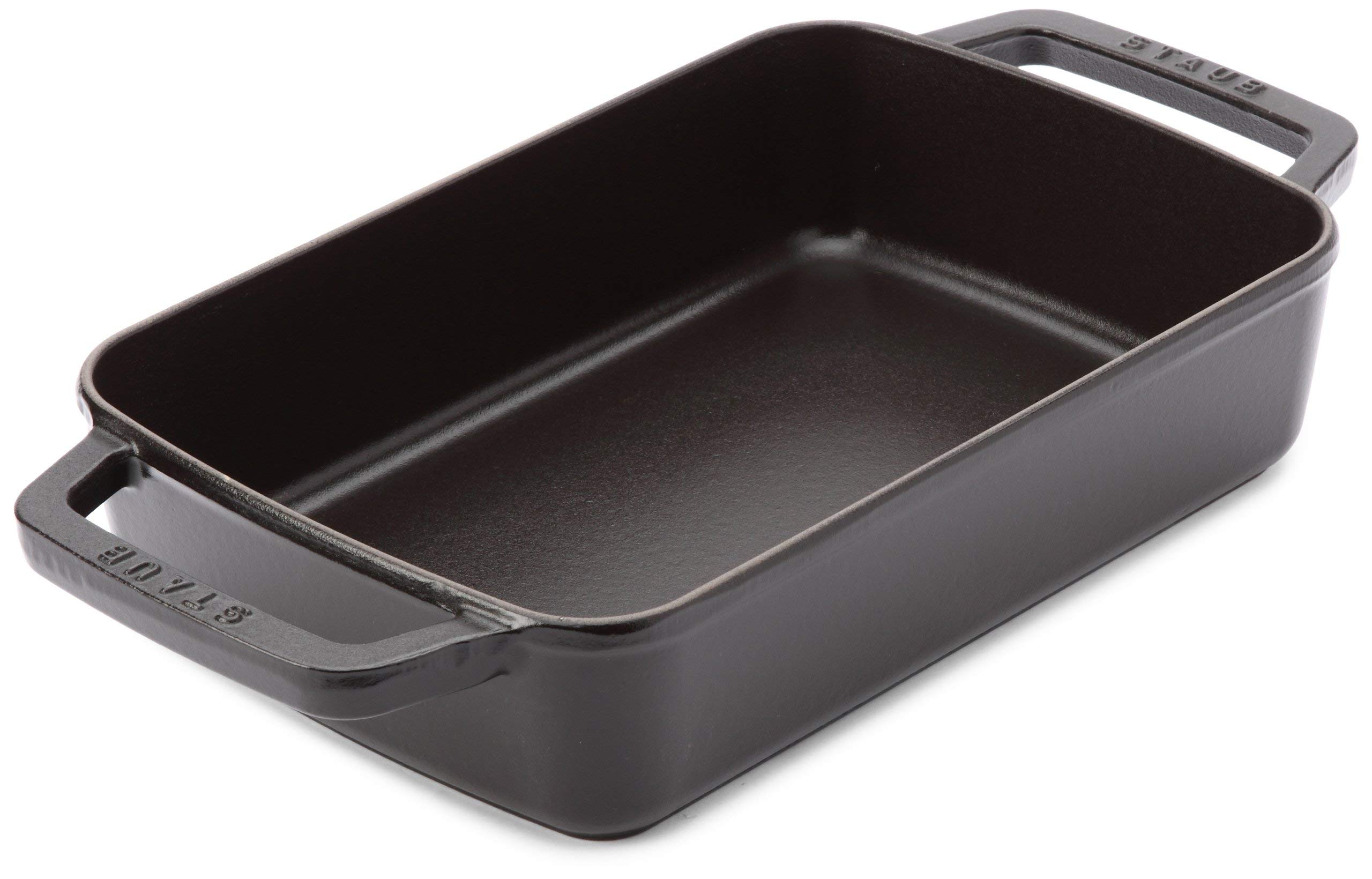 STAUB 3.15L Black Cast Iron Dutch Oven - Premium Enameled Cookware for Baking, Braising & Slow Cooking - Perfect for Roasts, Stews & Bread Making