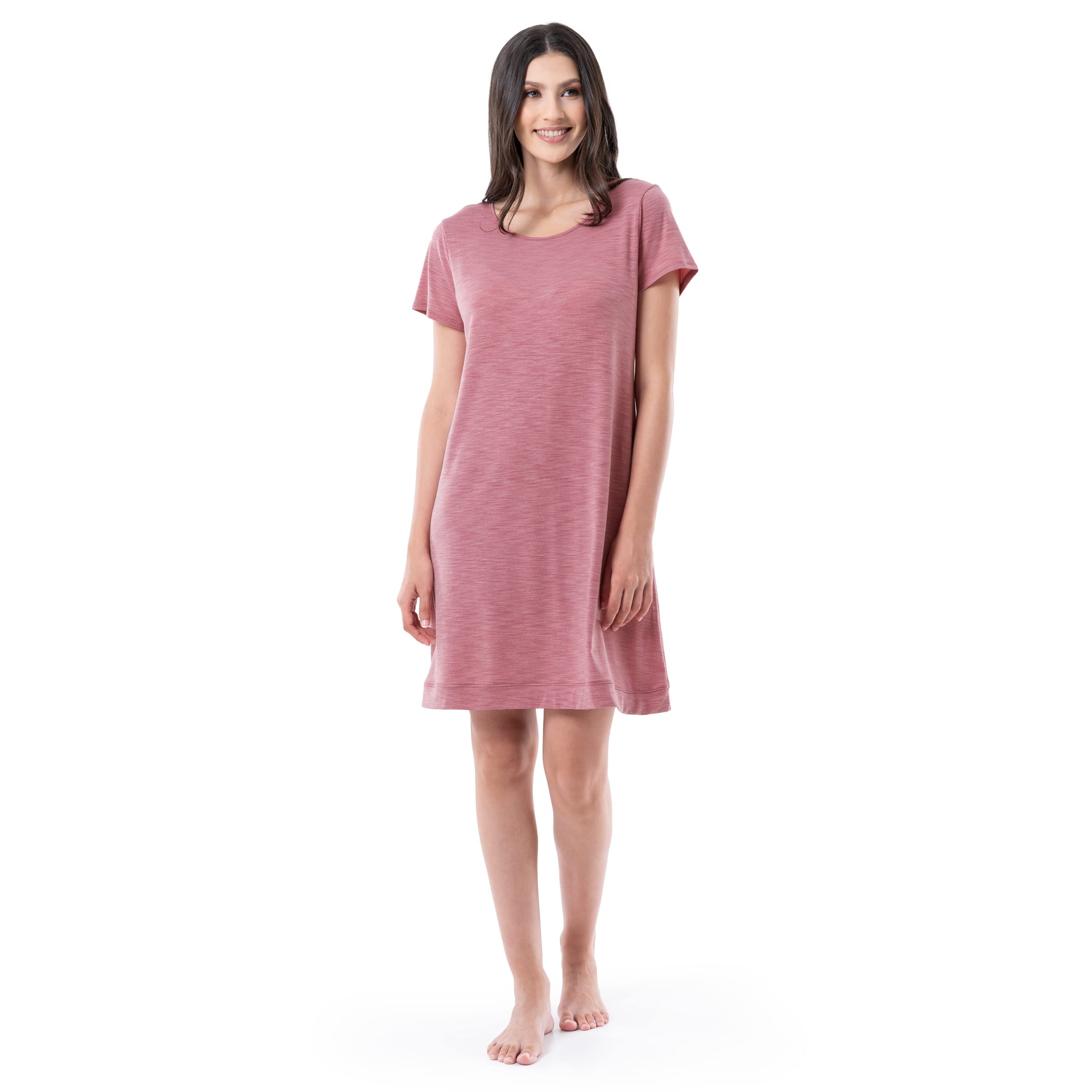Fruit of the Loom Women's Super Soft Breathable Sleep Shirt - Comfortable Nightwear for Relaxing at Home & Lounge Wear