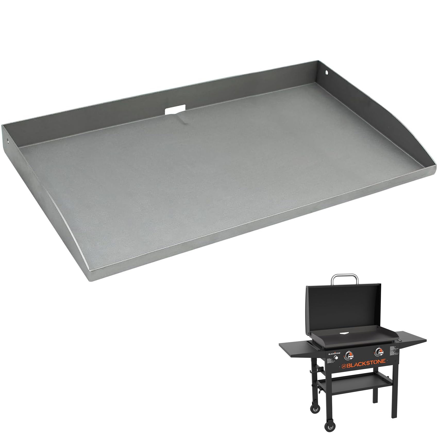 Blackstone 28 Inch Griddle Replacement Top - Compatible with 1517, 1883, 1853 Models - Gas Grill Replacement Parts with Rear Grease System - Perfect for Outdoor Cooking, Camping, and Backyard BBQs