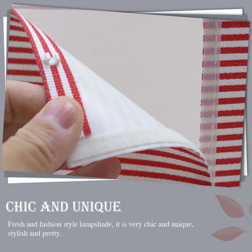 Table Lamp Shade Cover - Chandelier Fabric Clip-On Light Shade, Square Drum Lampshade for Bulbs & Candles | Perfect for Office, Home & Wall Lighting Decor