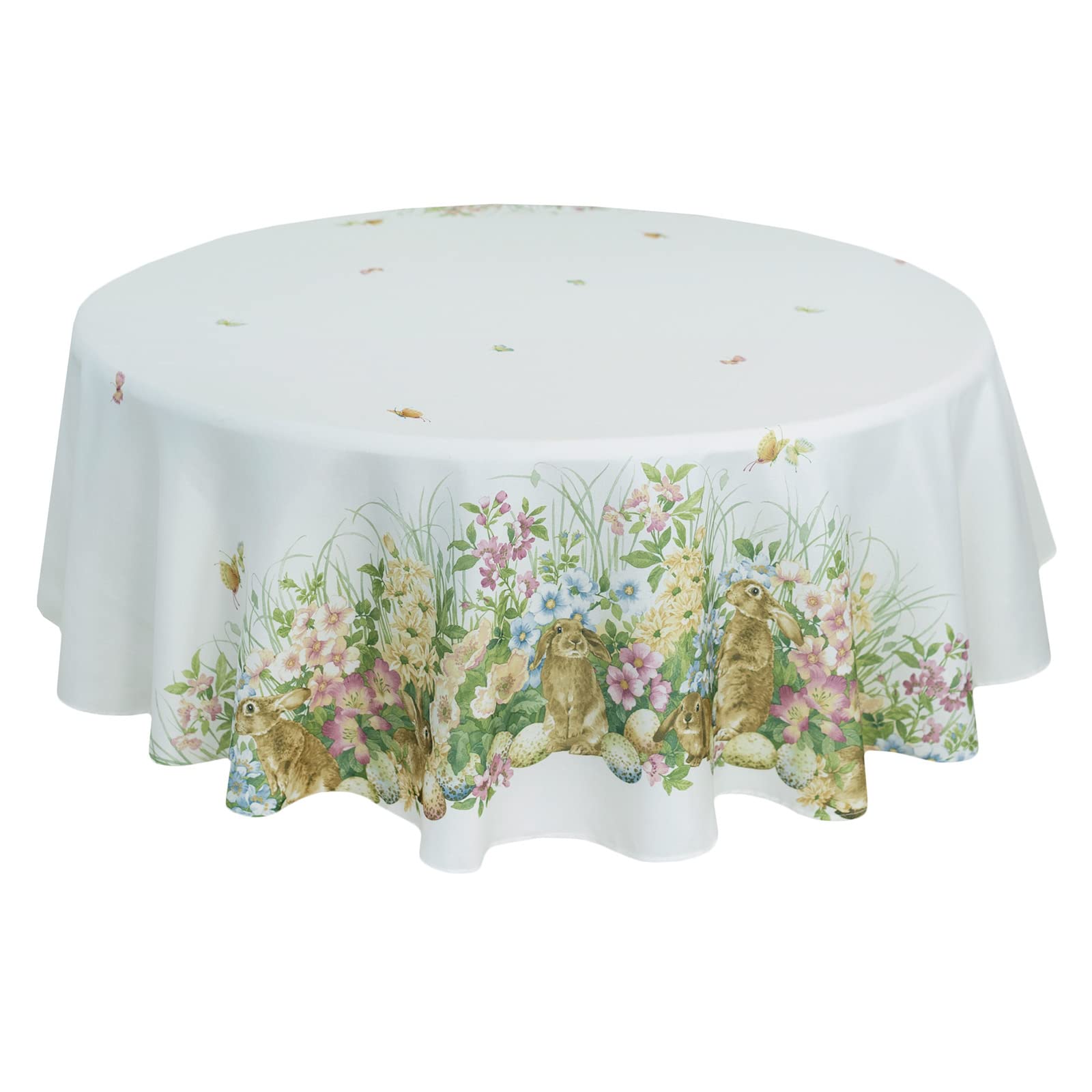 Blooming Bunnies Heavyweight Spillproof Tablecloth - 70