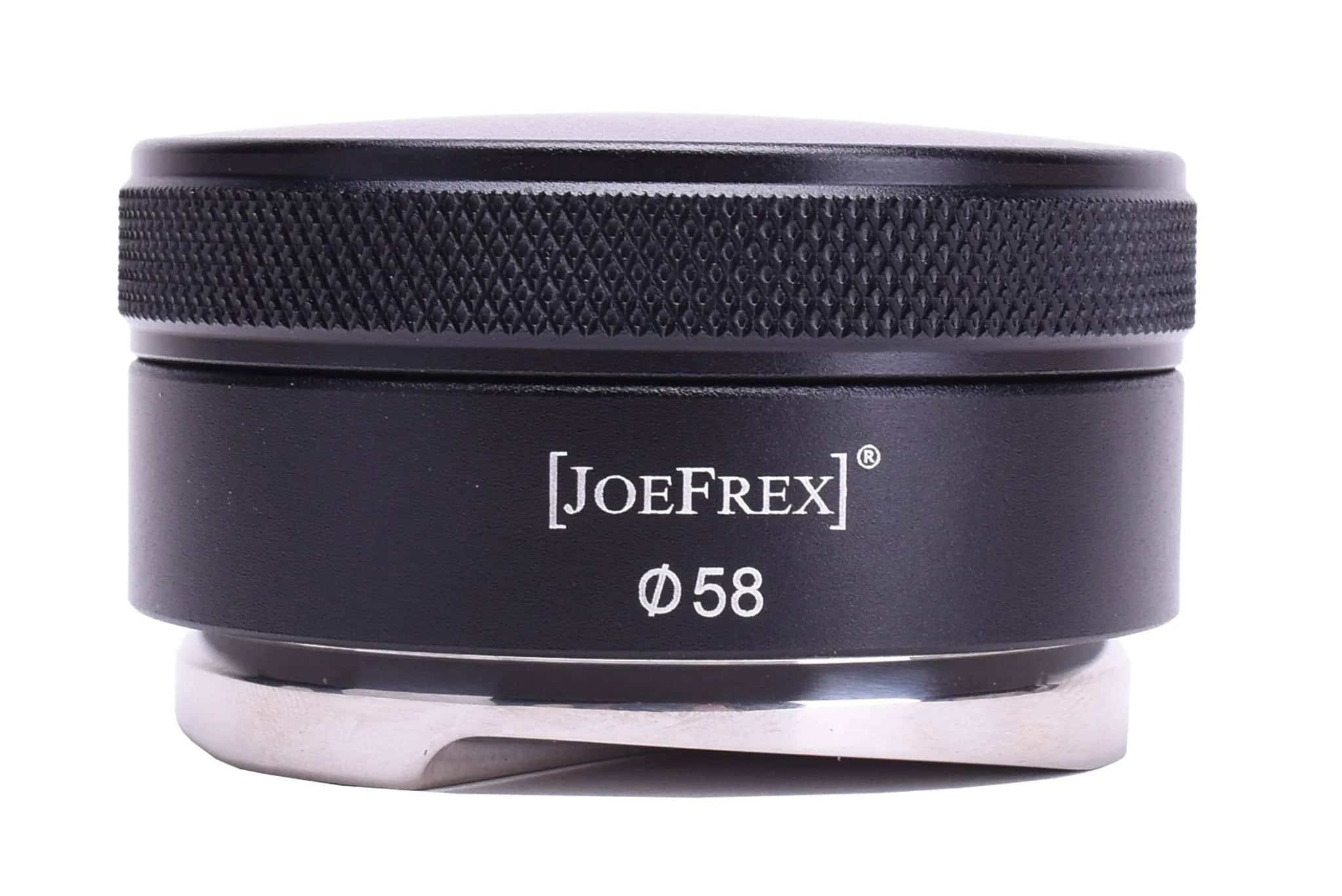 Joe Frex Professional Espresso Coffee Tamper & Distributor - Black - Perfect for Home Baristas & Coffee Shops - Enhance Your Espresso Brewing Experience