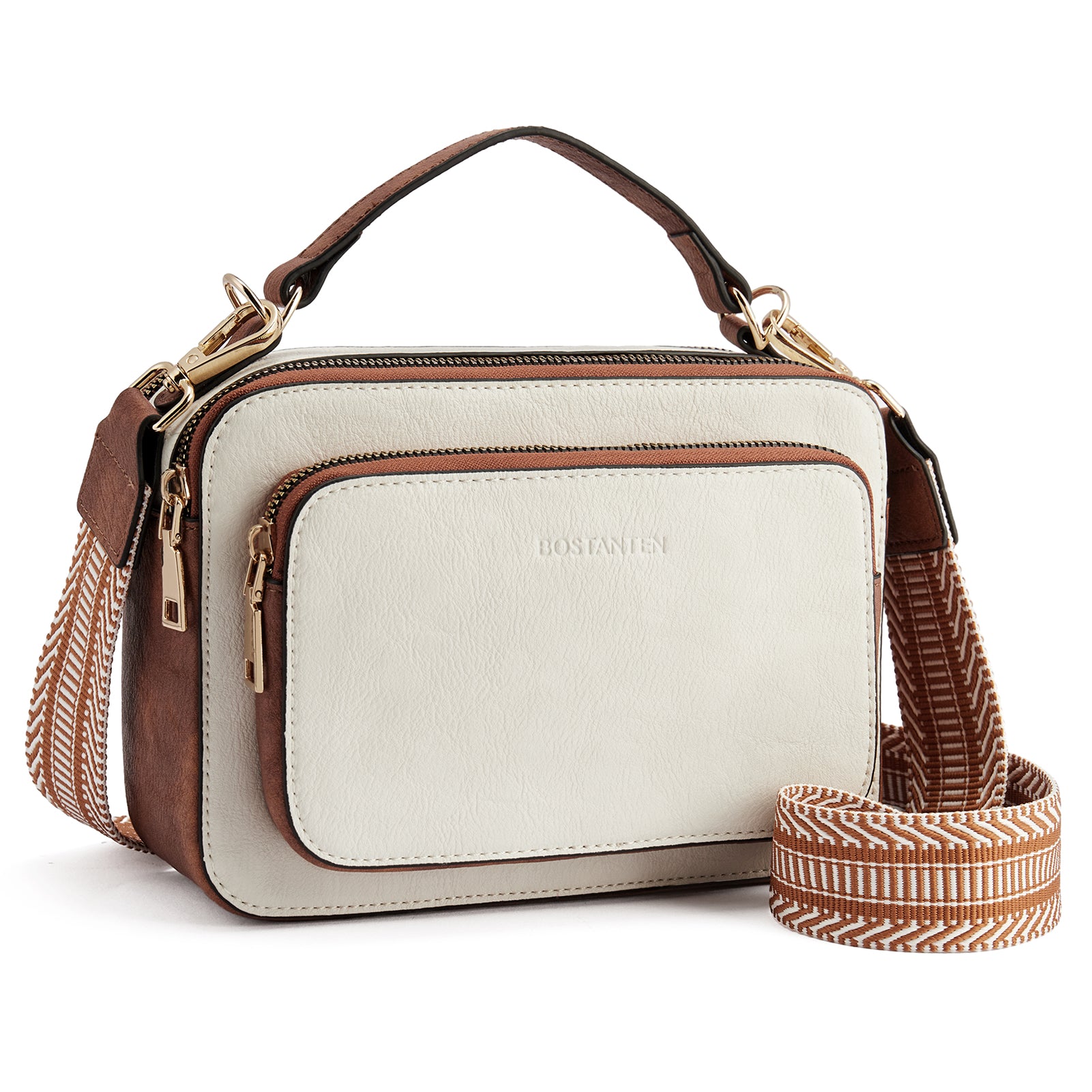 Beige with Brown