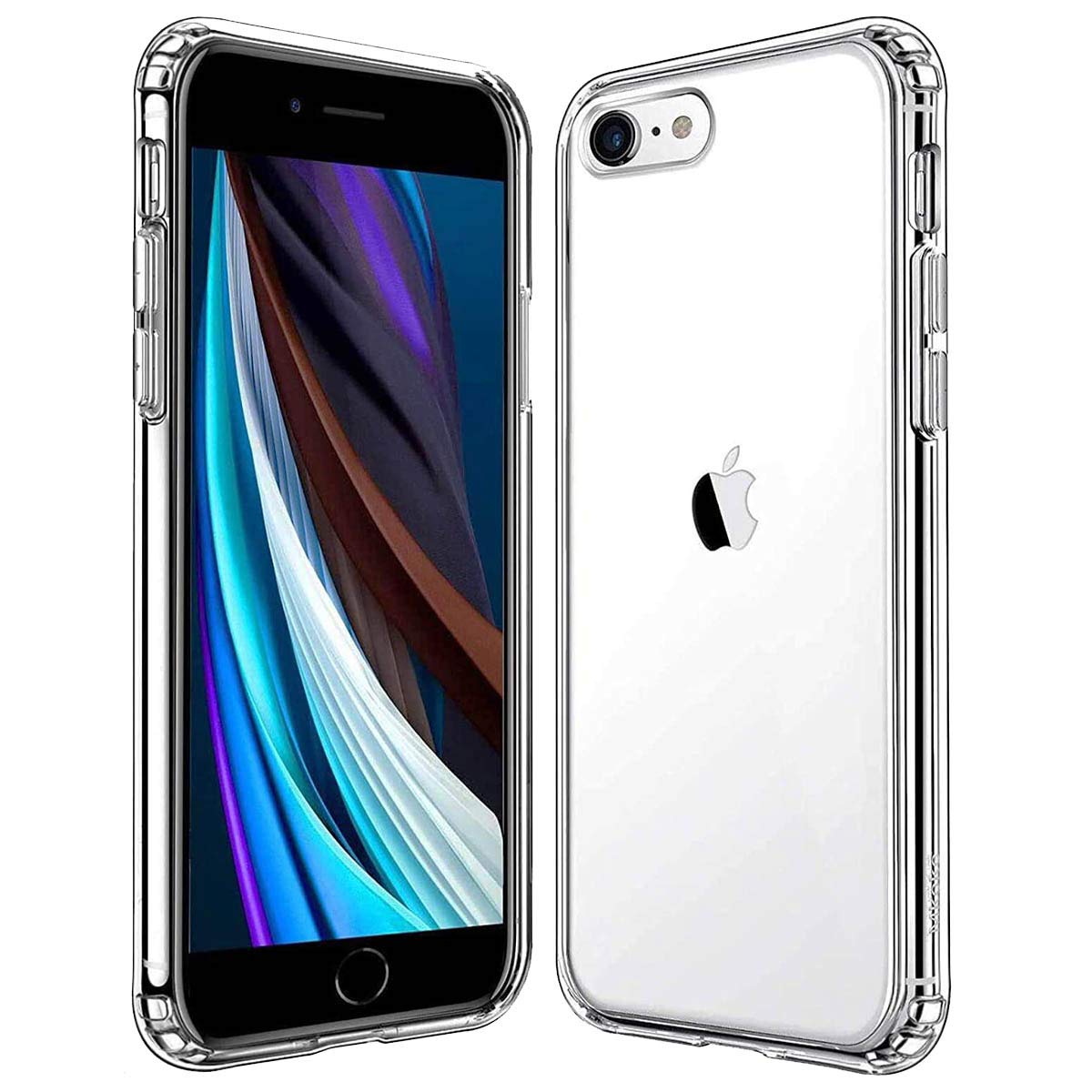 Ultra Thin Clear Case for Apple iPhone 7/8/SE 2020 - Shockproof Protective Cover with Blue Light Blocking & Wireless Charging Compatible - Perfect for Daily Use, Work, and Travel Protection