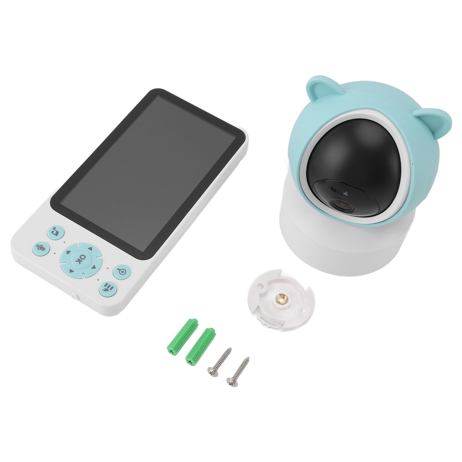 Best Baby Monitor with Voice Intercom - HD Video & Audio Surveillance System for Newborns & Infants - Nursery Security Camera for Playards, Cribs & Bedrooms (Ideal for Night Monitoring & Parent Peace of Mind)