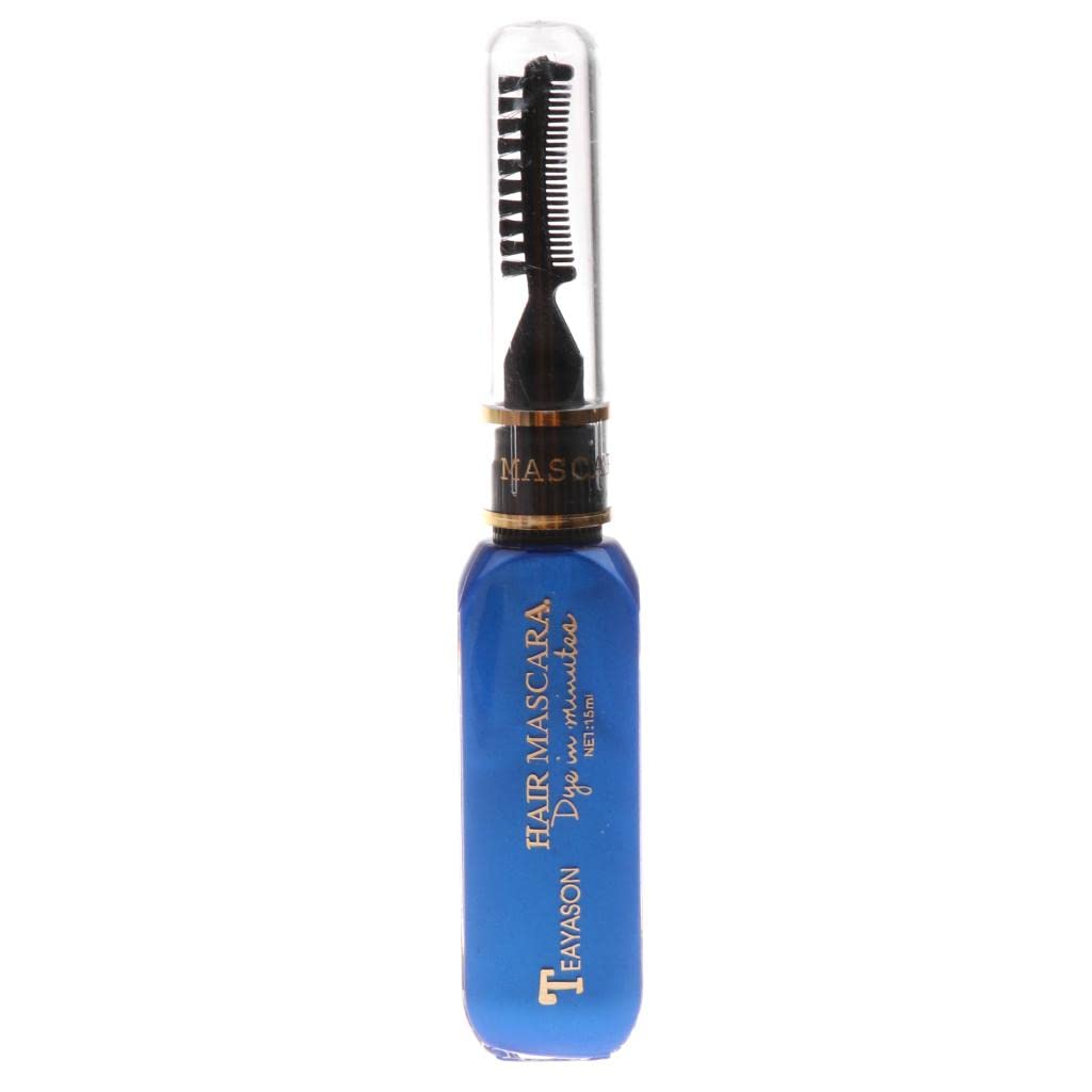 VMS INDIA Disposable Hair Color Chalk - Temporary Hair Dye & Tint for Highlights & Streaks - Dark Blue Mascara Style - Perfect for Parties, Halloween & Cosplay